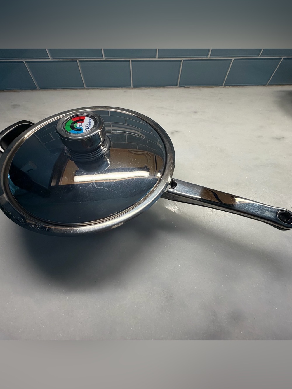 Rainbow 24cm Stainless Steel Saucepan Pot w/ Temp Gauge Vapo Lid 24 Element
